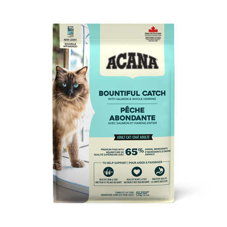 Acana nourriture sèche pour chats Bountiful Catch avec grains               ** Nourriture sèche disponible seulement en boutique physique**