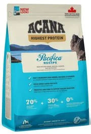 Acana Highest Protein nourriture sèche pour chiens Pacifica sans grains               ** Nourriture sèche disponible seulement en boutique physique**