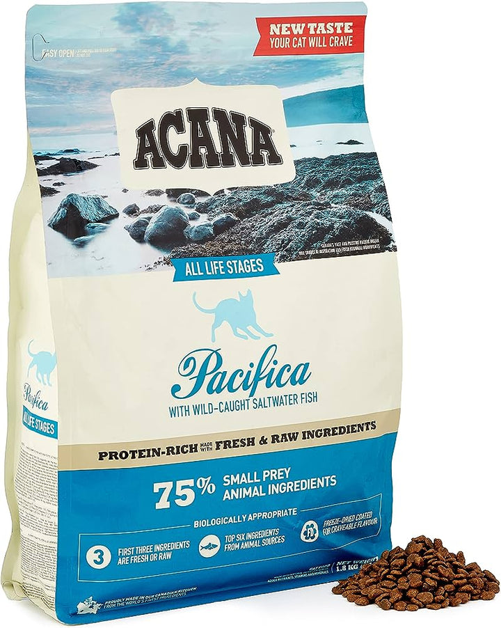 Acana Highest Protein nourriture sèche pour chats Pacifica sans grains   *** Livraison locale seulement ***