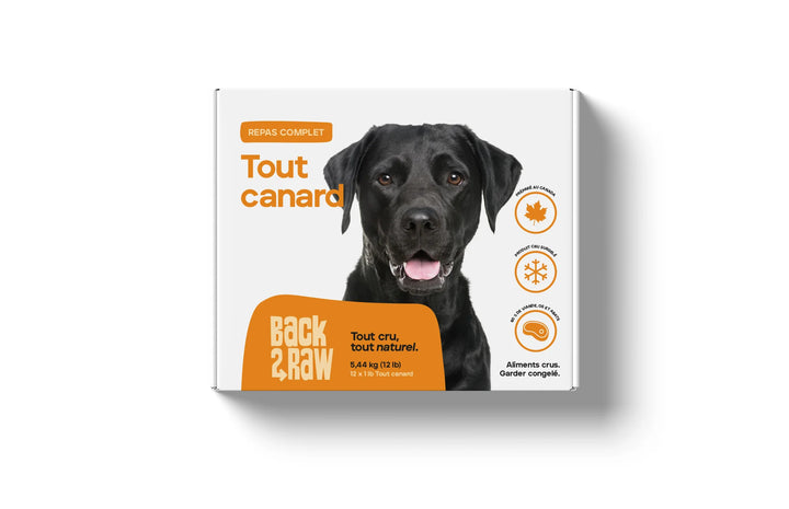Back2Raw nourriture crue pour chiens Tout Canard 12 lb