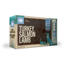 BCR Big Country Raw nourriture crue pour chiens et chats Mélange Signature Dinde, Saumon et Agneau 4 lb