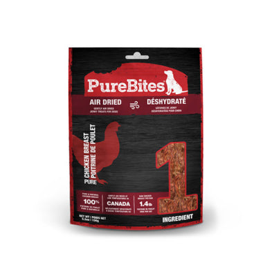 PureBites gâteries pour chiens Jerky de poulet 156g