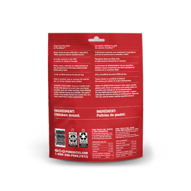 PureBites gâteries pour chiens Jerky de poulet 156g