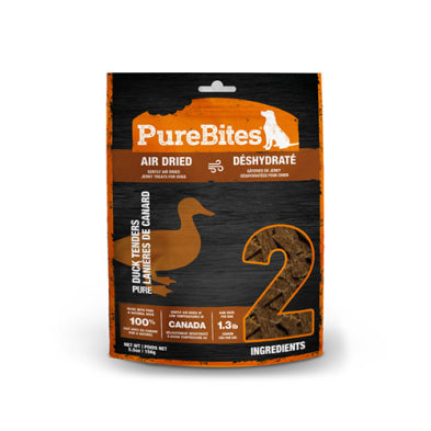PureBites gâteries pour chiens Jerky de canard séché 156g
