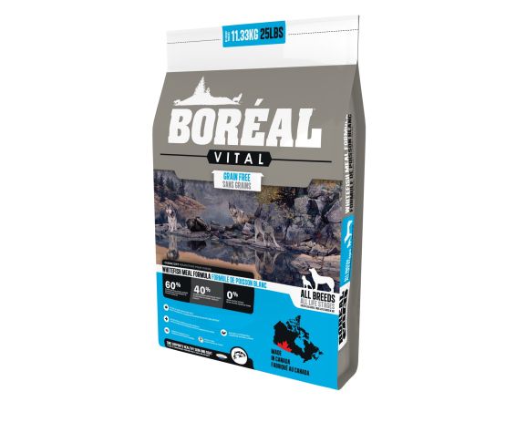 Boréal Vital nourriture sèche pour chiens Poisson Blanc sans grains                          ** NOURRITURE SÈCHE NON VENDUE EN LIGNE **