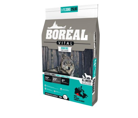 Boréal Vital nourriture sèche pour chiens Poulet sans grains 11.33 kg                          ** NOURRITURE SÈCHE NON VENDUE EN LIGNE **