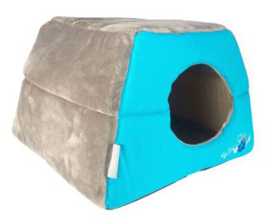 Rogz lit pour chats Igloo Podz bleu