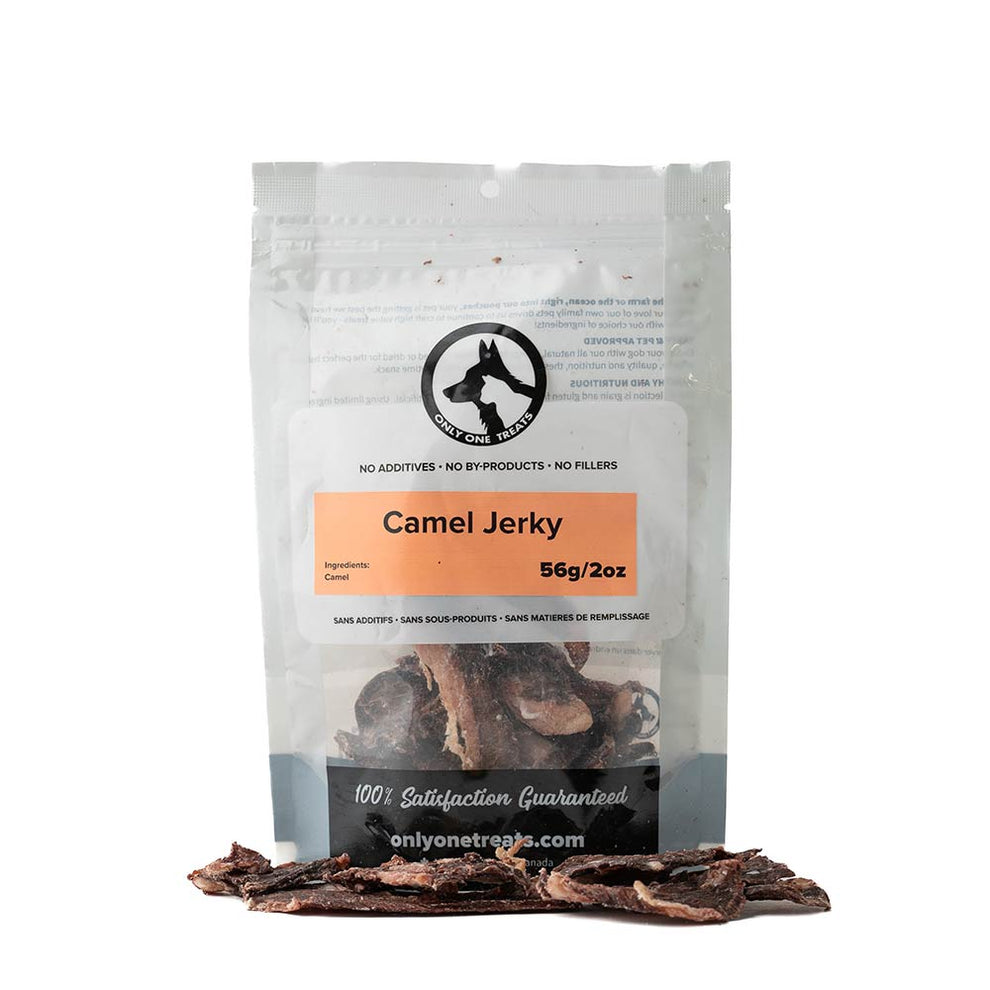 Only One Treats jerky de chameau 56g