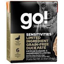 Go! Solutions Sensitivities nourriture humide pâté de canard sans grains 354g