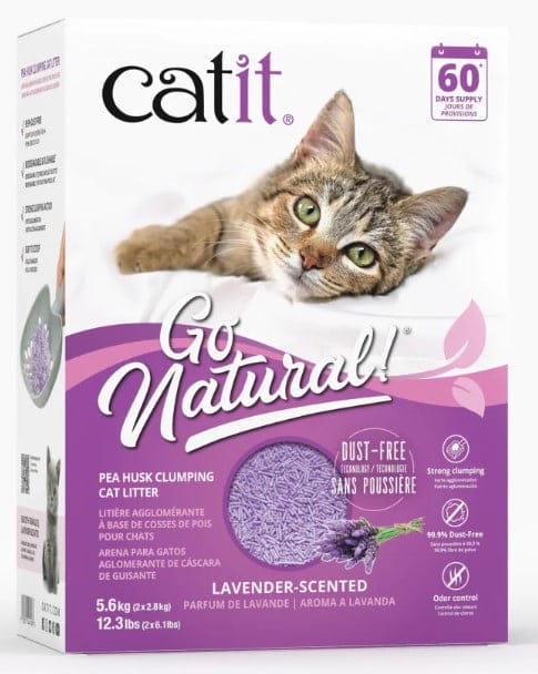 Catit litière en cosses de pois pour chats Go Naturals 5.6 kg