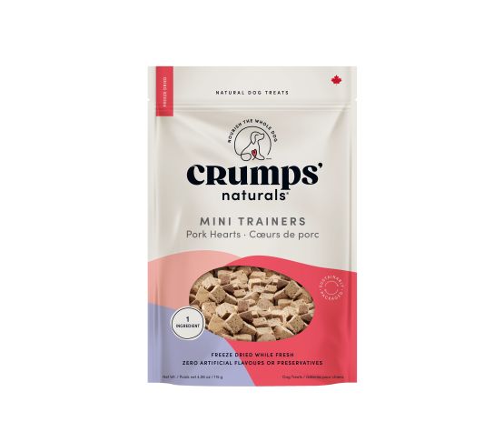 Crumps' Naturals gâteries d'entraînement Mini Trainers Coeurs de porc lyophilisés