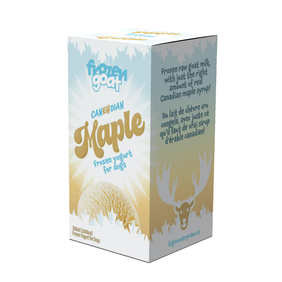 BCR Big Country Raw yogourt glacé Frozen Goat Maple 300 ml
