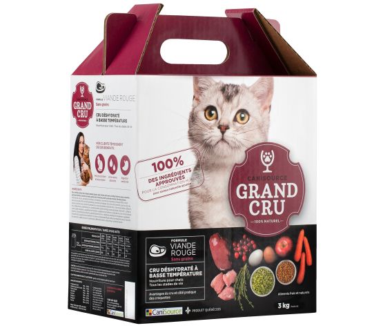 CaniSource Grand Cru nourriture sèche pour chats Viande rouge sans grains               ** Nourriture sèche disponible seulement en boutique physique**
