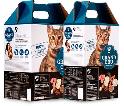 CaniSource Grand Cru nourriture sèche pour chats Terre et Mer avec grains