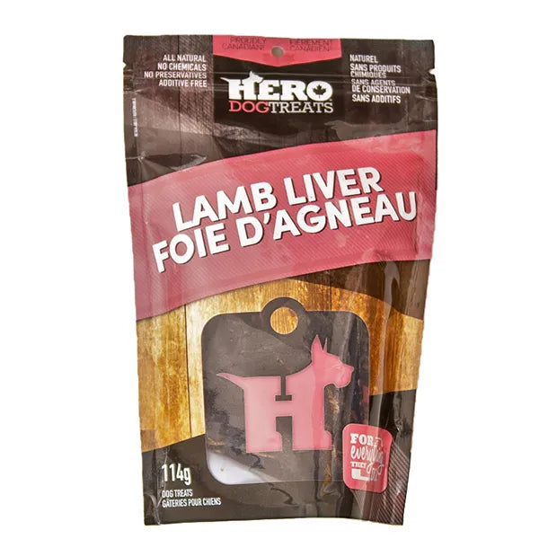 Hero Dog Treats Foie D'Agneau 100% - 114g