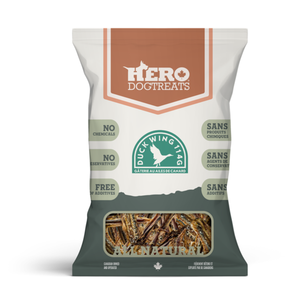 Hero Dog Treats ailes de canard déshydratées 114g