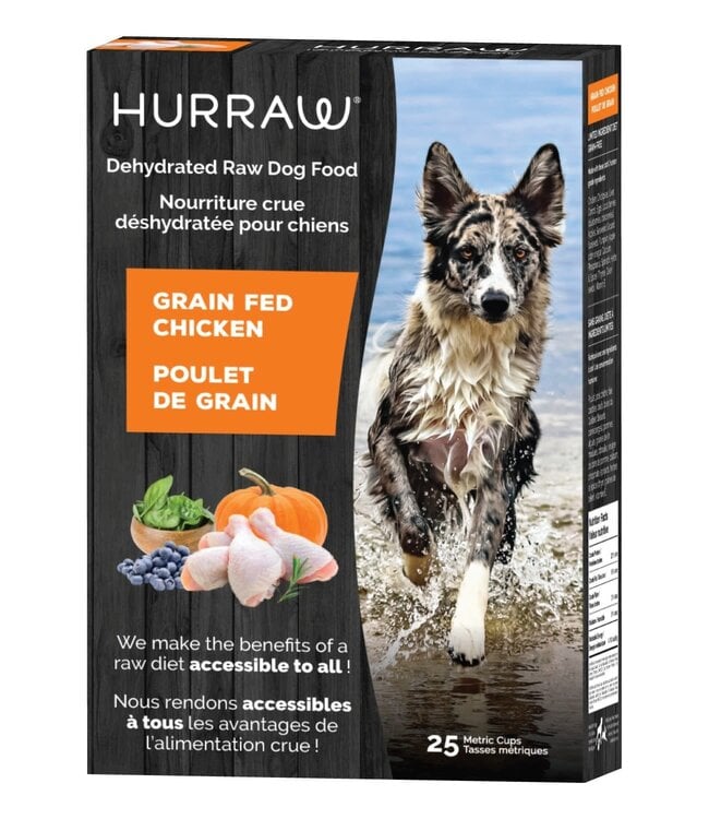 Hurraw nourriture sèche pour chiens Poulet de grains                  ** NOURRITURE SÈCHE NON VENDUE EN LIGNE **