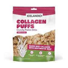 Icelandic+ gâteries soufflées de collagène avec varech Collagen Puffs 71g