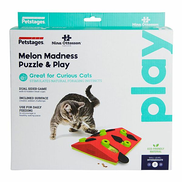 PetStages Nina Ottosson jouet interactif pour chats Puzzle & Play Madness Pink