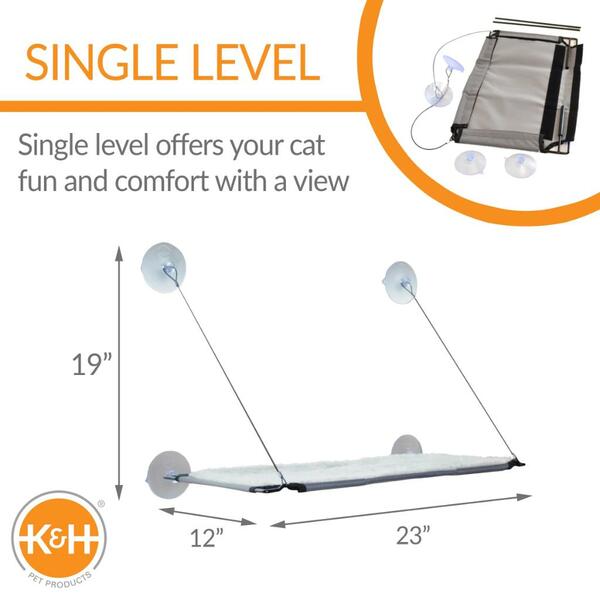 K&H lit de fenêtre pour chats Window Lounger