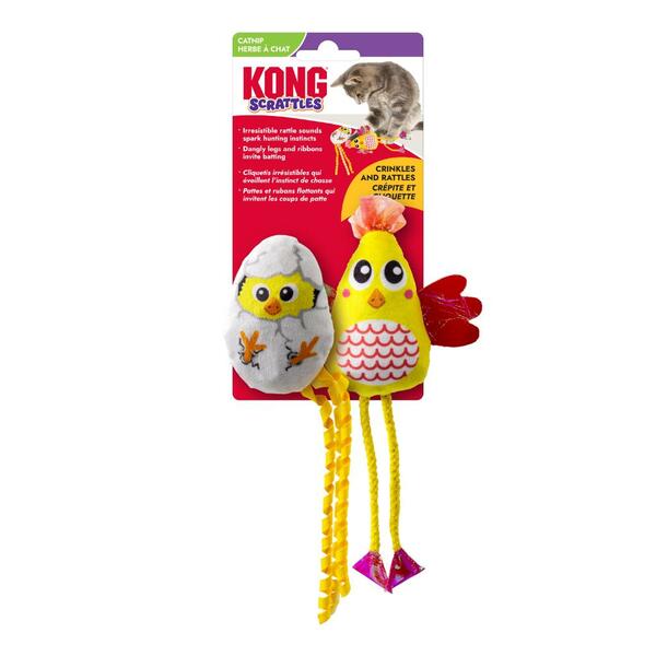 Kong Scrattles jouet pour chats Duo de Poulets