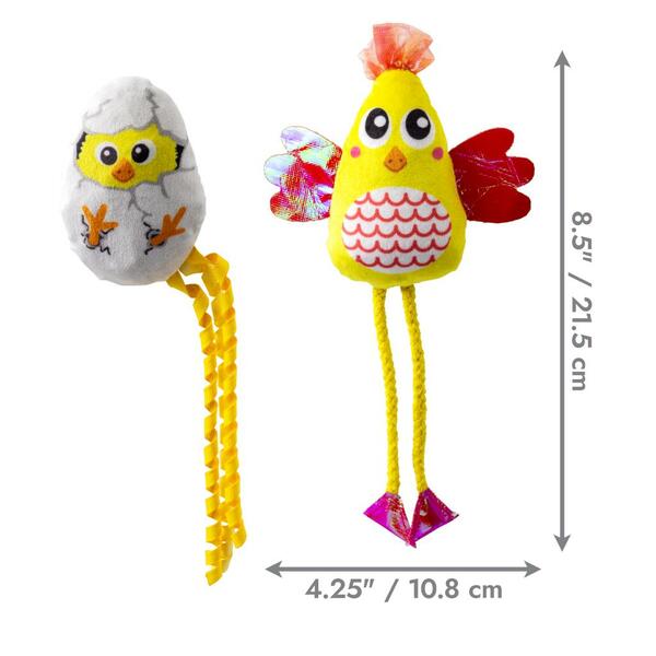 Kong Scrattles jouet pour chats Duo de Poulets
