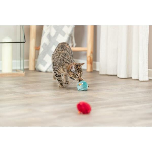 Trixie balle poilue pour chats Plush Bird Rattle Ball