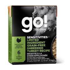 Go! Solutions Sensitivities nourriture humide pour chiens Dinde effilochée sans grains 354 g