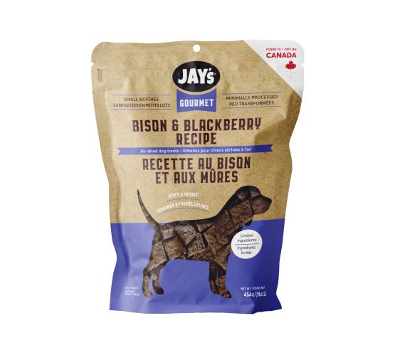 Jay's Gourmet Bison & Blackberry Dog Treats 454g