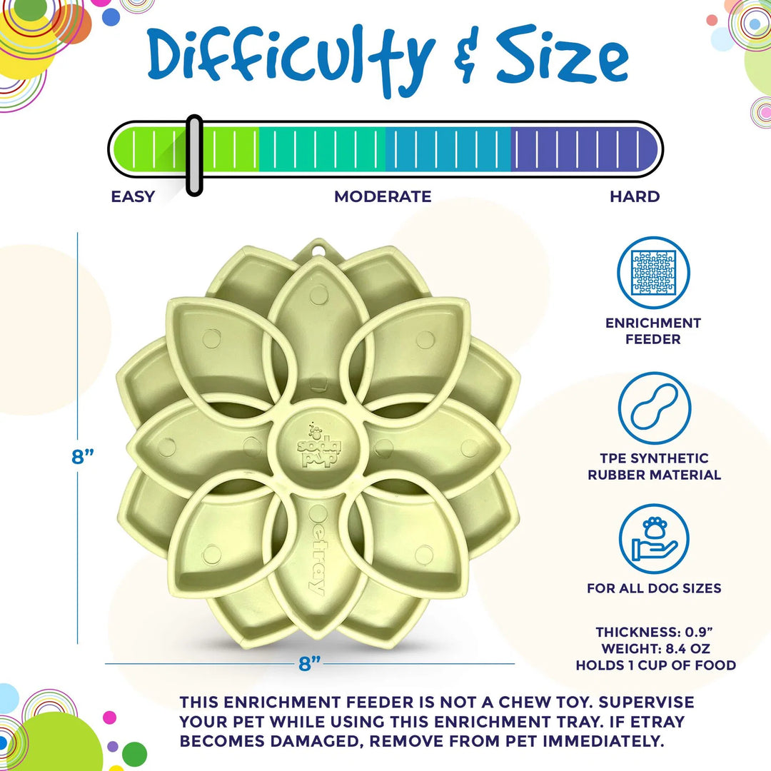 SodaPup plateau de léchage Mandala Softie avec ventouses