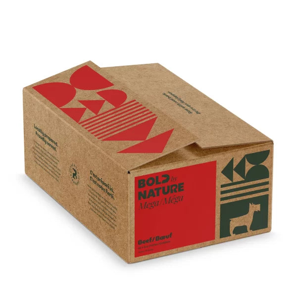 BBN Bold By Nature nourriture crue pour chiens Méga Boeuf