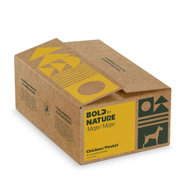 BBN Bold By Nature nourriture crue pour chiens Méga Poulet