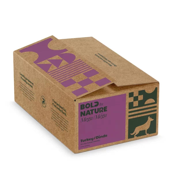 BBN Bold By Nature nourriture crue pour chiens Méga Dinde