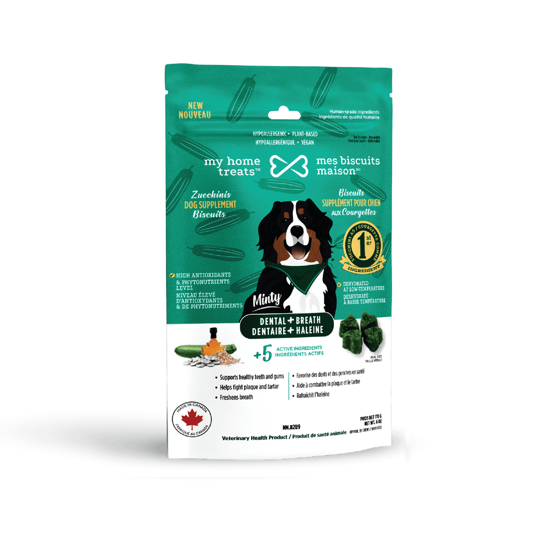 Mes biscuits maison gâteries suppléments pour chiens Dentaire Minty 170g