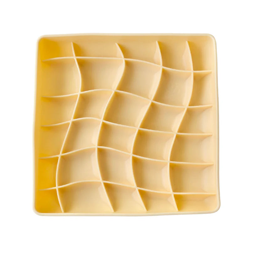 Ollie B Good bol interactif en silicone Wavies - Clementine