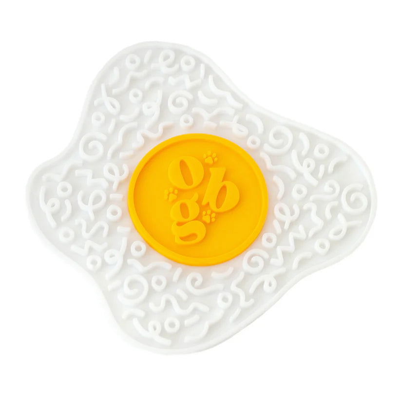 Ollie B Good tapis de léchage en silicone Sunny Side Up