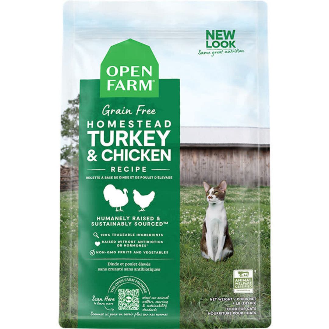 Open Farm nourriture sèche pour chats Poulet et Dinde                  *** NOURRITURE SÈCHE NON VENDUE EN LIGNE ***