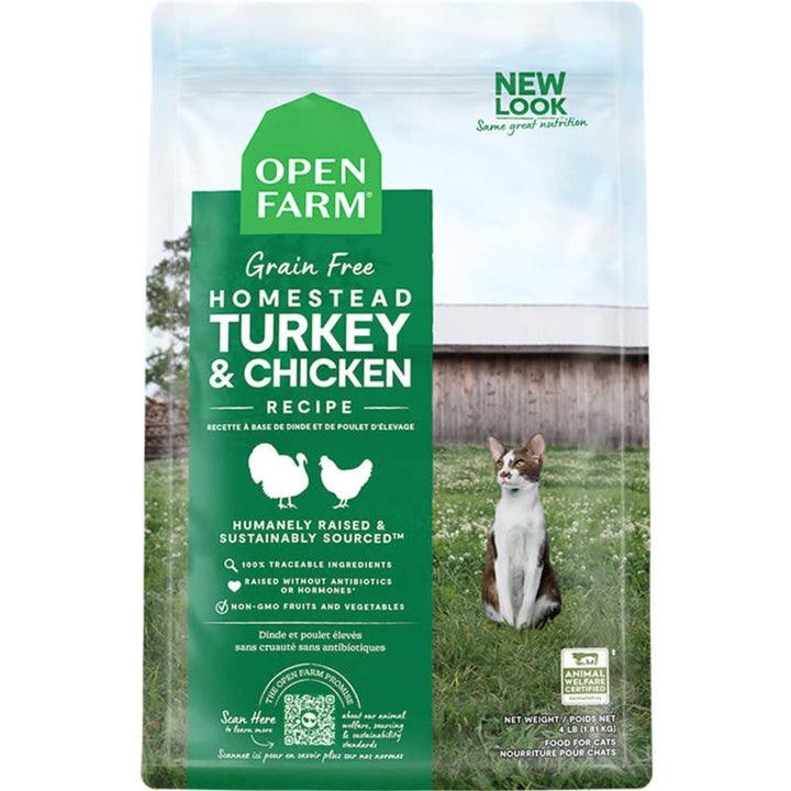 Open Farm nourriture sèche pour chats Poulet et Dinde                  *** NOURRITURE SÈCHE NON VENDUE EN LIGNE ***