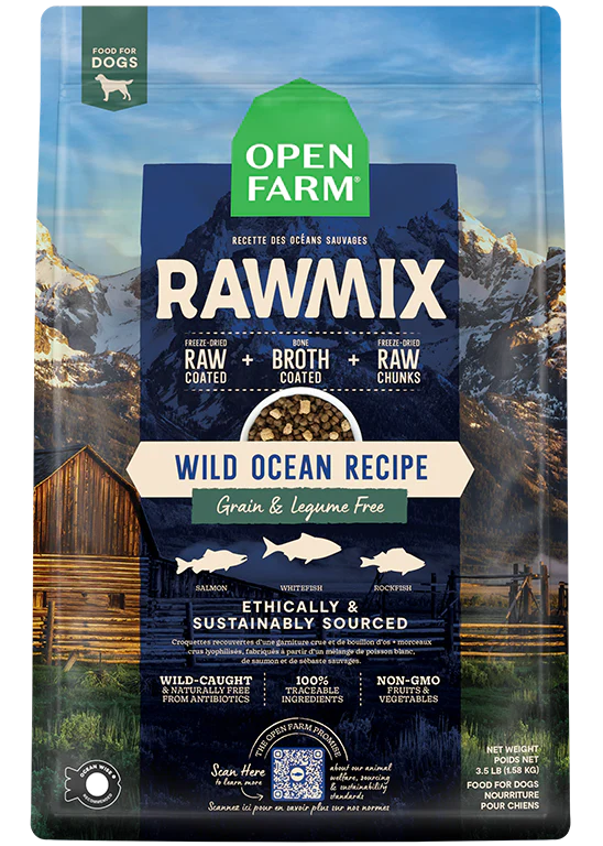 Open Farm Raw Mix nourriture sèche pour chiens Wild Ocean
