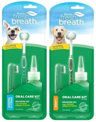 Tropiclean Fresh Breath ensemble d'entretien dentaire pour chiens 59 ml