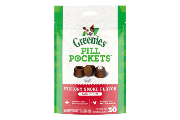 Greenies gâterie pour chiens Pill Pockets, saveur de fumée de noyer (hickory)