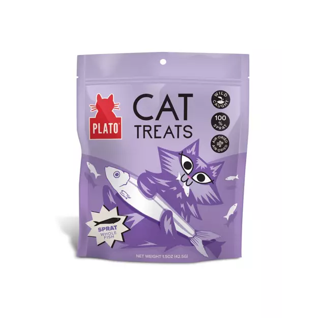 Plato gâterie déshydratée pour chats Anchois de Norvège 42.5g
