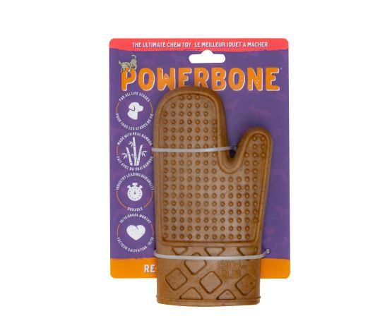 Powerbone jouet à mâcher en nylon et bambou Mitaine de four