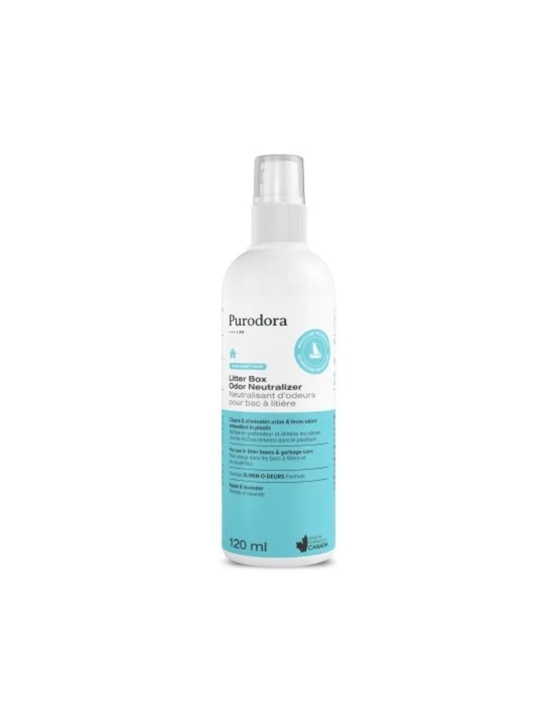 Purodora neutralisant d'odeurs pour bac à litière 120 ml