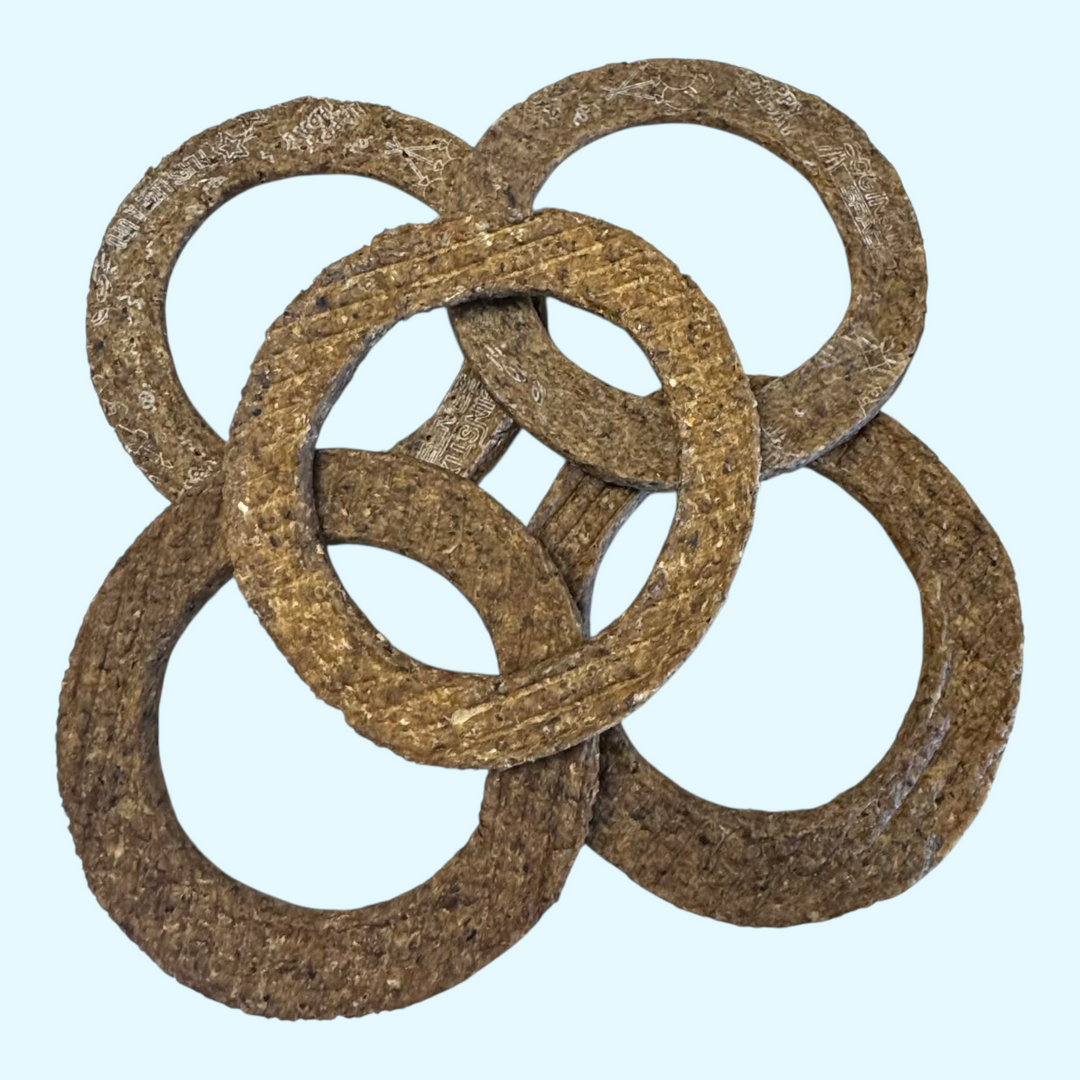 Dogginstix anneau de collagène d'agneau Cosmic Donut - Paquet économique 5 pour 4
