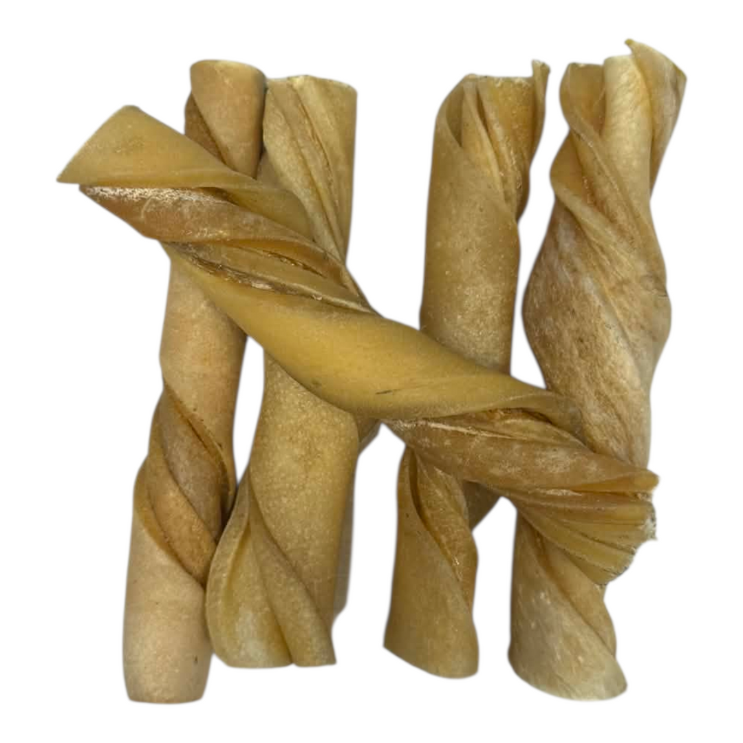 Nature's Own torsade de peau de buffle Bully Chomp Twist - Paquet économique 5 pour 4