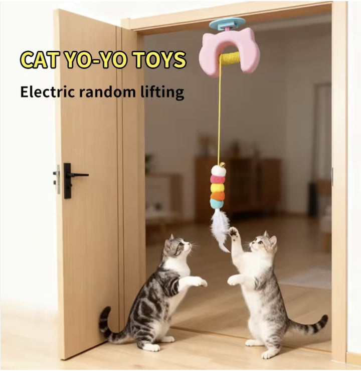 Intelligent Cat Toy jouet automatique pour chats, Yoyo à plumes