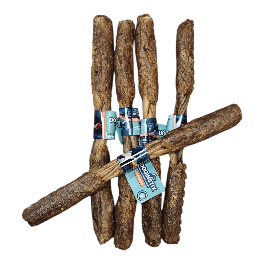 Dogginstix bâton de collagène d'agneau Barbell - Paquet économique 5 pour 4