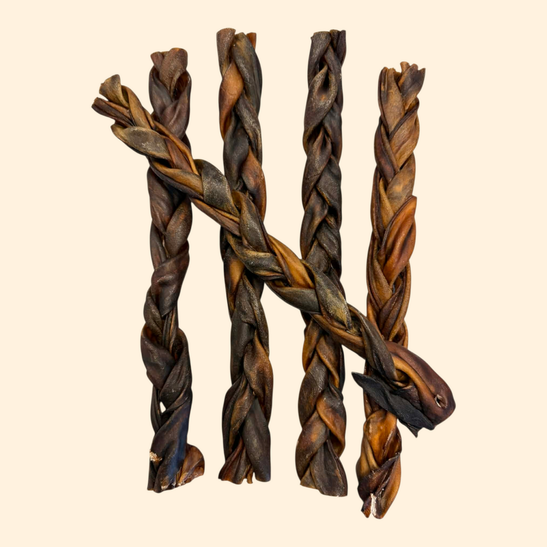 Kyon tresse de collagène de boeuf 10-12'' - Paquet économique 5 pour 4