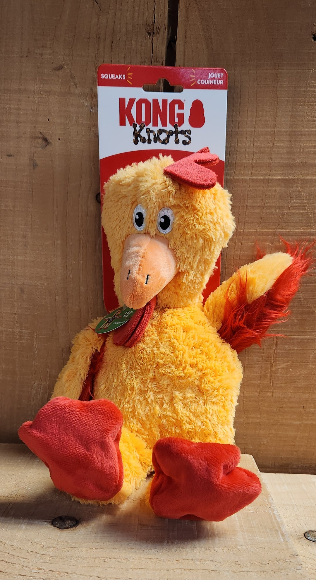 Kong peluche pour chiens Knots Poulet